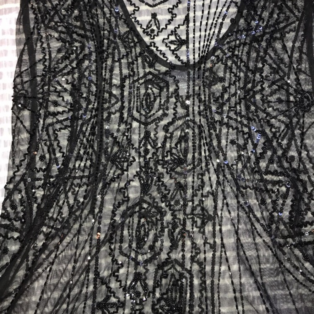 Kendal & Kylie beaded shear dress